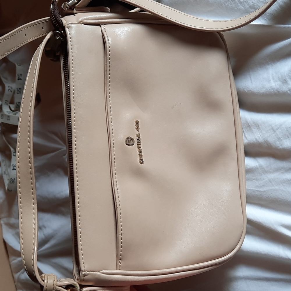 Spartina 449 take me away beige leather crossbody purse